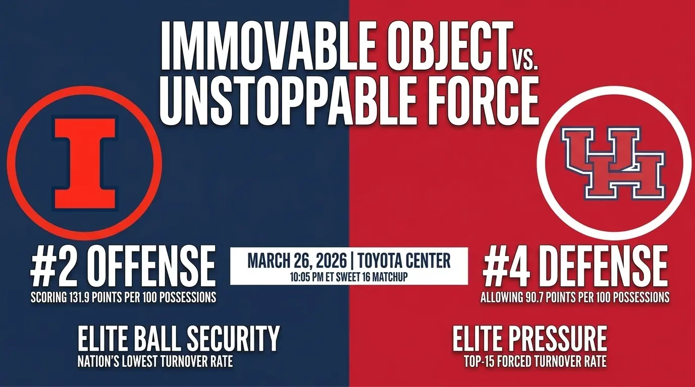 Houston vs Illinois Sweet 16 2026 March Madness